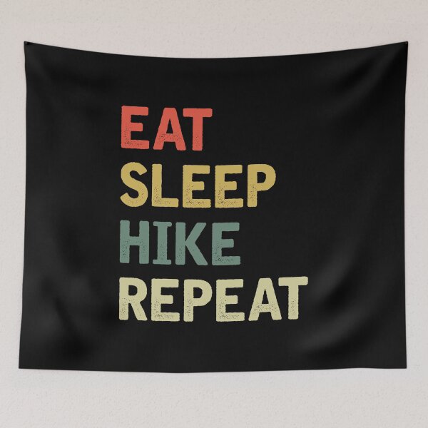 Item preview, Eat Sleep Hike Repeat-retro designed and sold by iskapa.