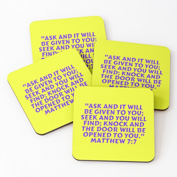 Item preview, Versículo de la Biblia Mateo 7: 7 designed and sold by Prayingwarrior.