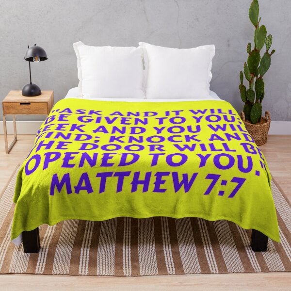 Item preview, Versículo de la Biblia Mateo 7: 7 designed and sold by Prayingwarrior.