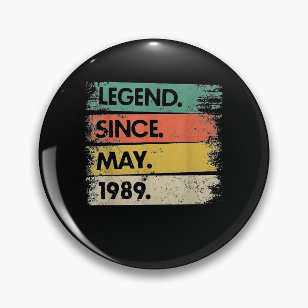 Item preview, Vintage 32 Years Old 32nd Birthday Legend Since May 1989 Gift  designed and sold by venitamara.