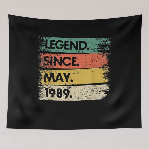 Item preview, Vintage 32 Years Old 32nd Birthday Legend Since May 1989 Gift  designed and sold by venitamara.