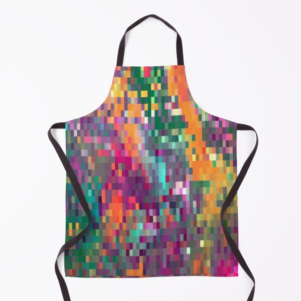 Item preview, Colorido patrón abstracto pixelado de pintura de técnica de vertido de acrílico designed and sold by FluffySoap.