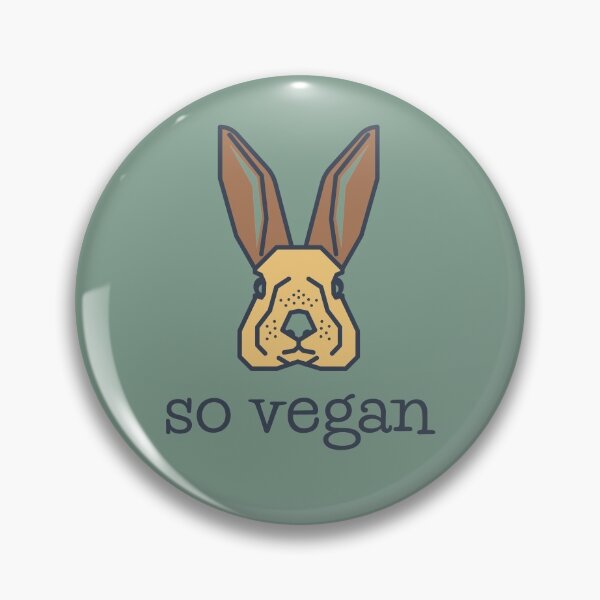 Item preview, So Vegan Brown Logo Bunny Head designed and sold by Pankas.