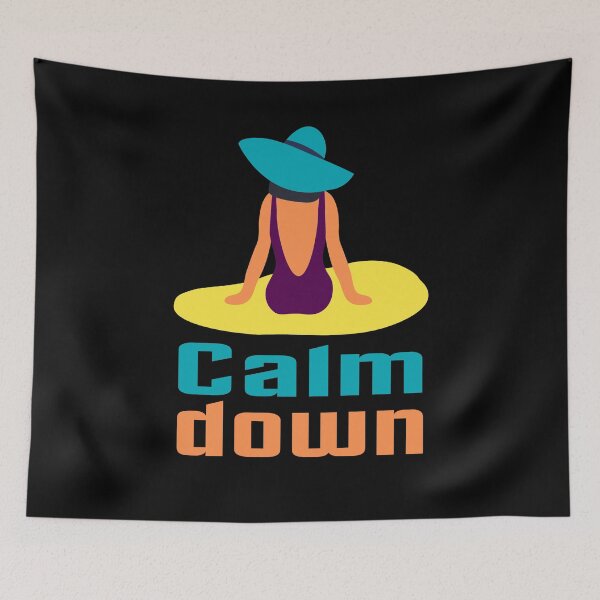 Item preview, calm down, beach designed and sold by efenem.