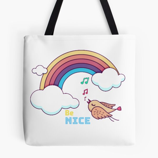 Item preview, Rainbow and bird sing(be nice )  designed and sold by cloud's  store.