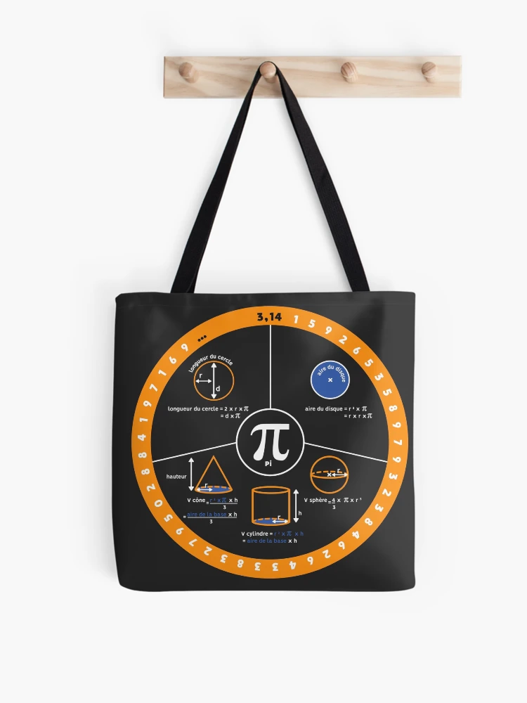Thumbnail 1 of 2, Tote Bag, Pi designed and sold by GodsofMath.