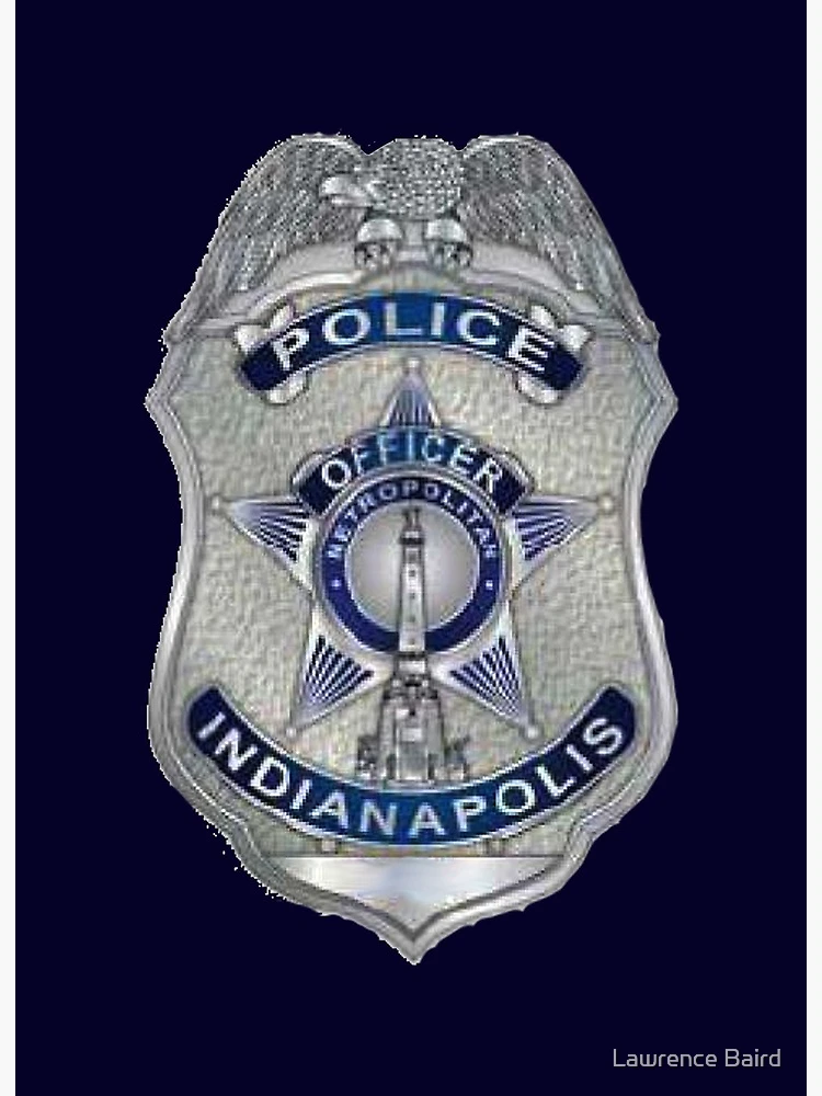 キャプテン警察バッジ インディアナポリス Indianapolis Indiana Police Officer Badge