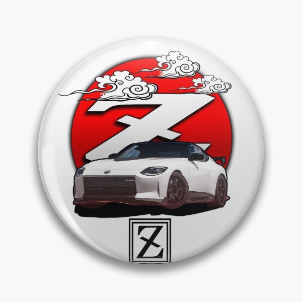 Item preview, nissan 400z red circle sun and text design white designed and sold by Jdm-Knights.