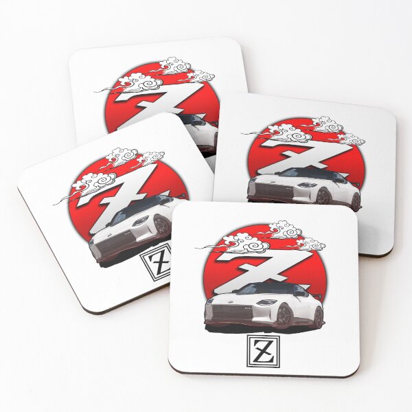 Item preview, nissan 400z red circle sun and text design white designed and sold by Jdm-Knights.
