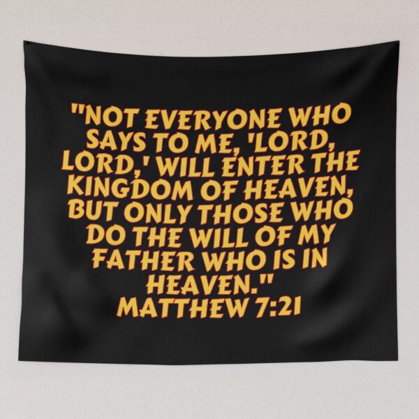 Item preview, Bible Verse Matthew 7:21 designed and sold by Prayingwarrior.