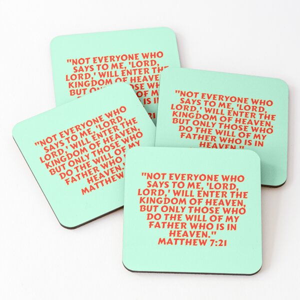Item preview, Bible Verse Matthew 7:21 designed and sold by Prayingwarrior.