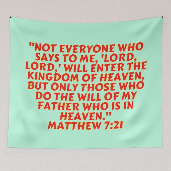 Item preview, Bible Verse Matthew 7:21 designed and sold by Prayingwarrior.