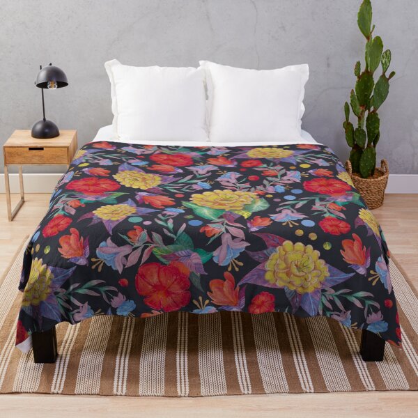 Item preview, Colorful Dark Floral designed and sold by Vinícius Ferreira.