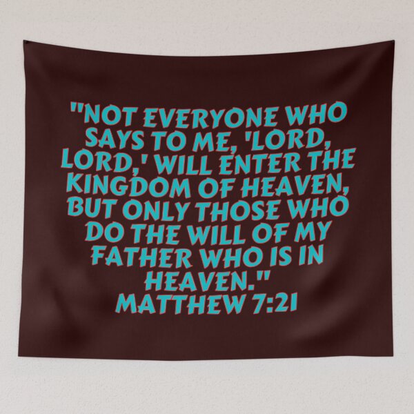Item preview, Bible Verse Matthew 7:21 designed and sold by Prayingwarrior.