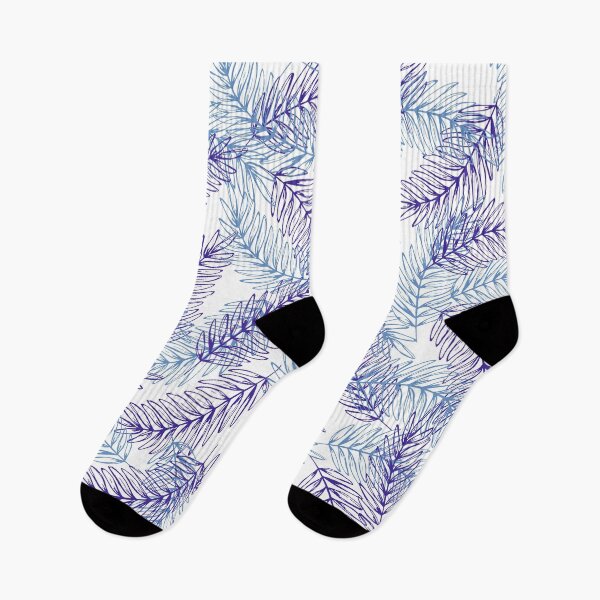 Item preview, Blue leaves pattern designed and sold by MJSemedo.