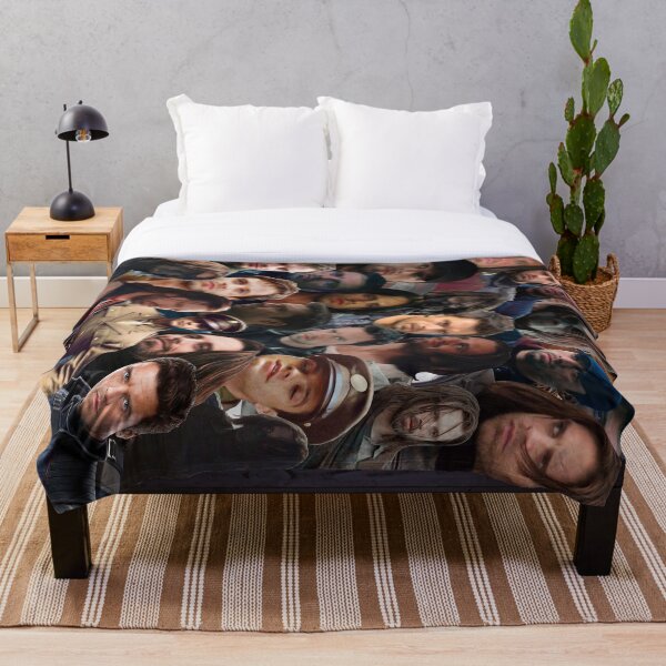 Winter Soldier Photo Collage Throw Blanket