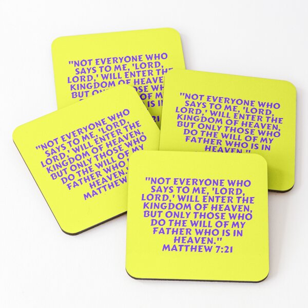 Item preview, Bible Verse Matthew 7:21 designed and sold by Prayingwarrior.
