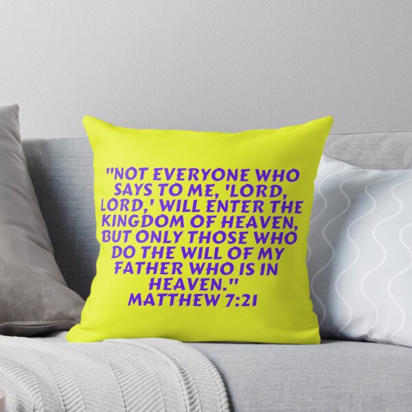 Item preview, Bible Verse Matthew 7:21 designed and sold by Prayingwarrior.