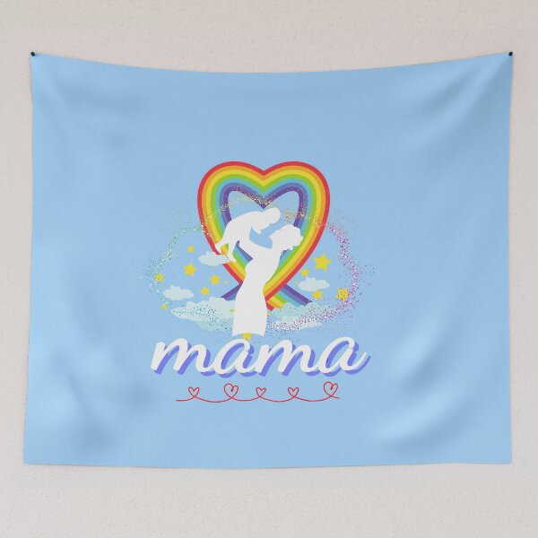 Item preview, mama love baby rainbow shirt,cute gift for mom  designed and sold by Amirebdesign.