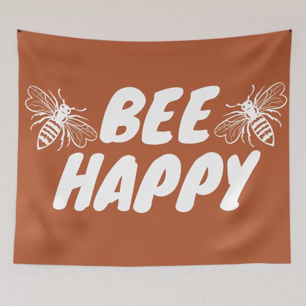 Item preview, Let it bee happy, and enjoy life - Rust designed and sold by Schuva.