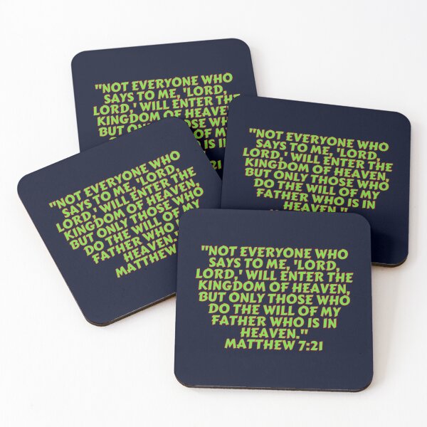 Item preview, Bible Verse Matthew 7:21 designed and sold by Prayingwarrior.