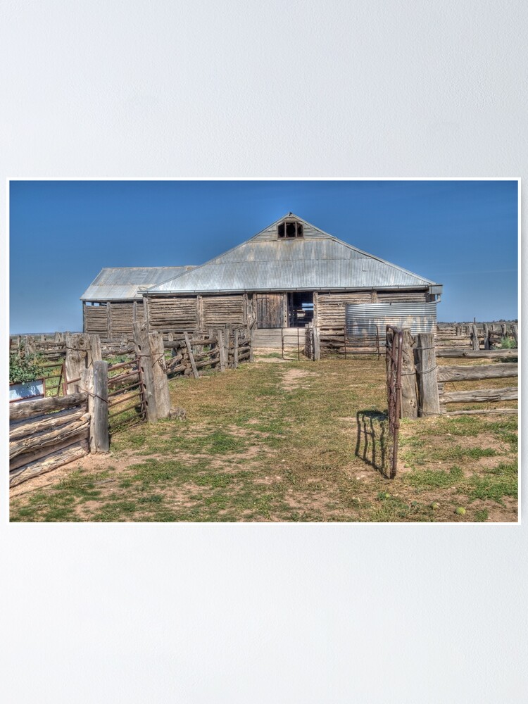 "Shearing Shed, Lake Mungo, NSW" Poster by AdrianPaul Redbubble