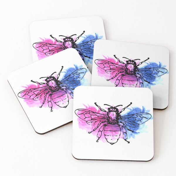 Item preview, Subtle Bi Flag Bee designed and sold by -Gedwolcraeft-.