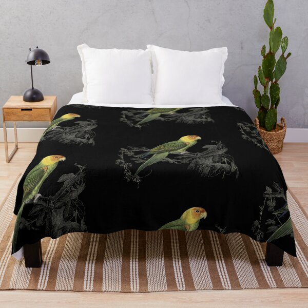 Item preview, green and yellow parrots - Vintage - Psittacus carolinensis designed and sold by jc007.