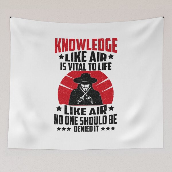 Item preview, Conocimiento - citas - v de vendetta designed and sold by Blue Dragon.
