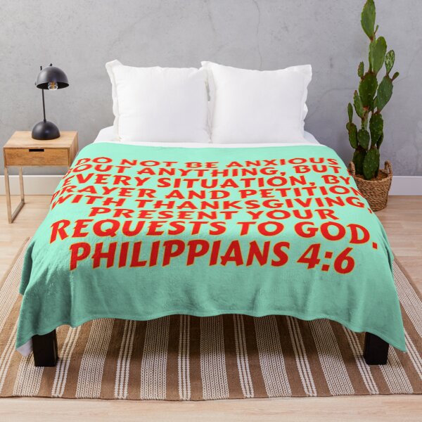 Artikelvorschau, Bibelvers Philipper 4: 6 entworfen und verkauft von Prayingwarrior.