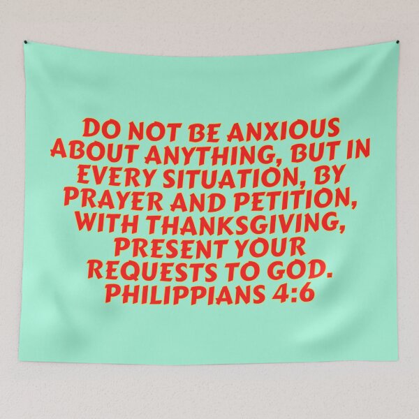 Item preview, Bible Verse Philippians 4:6 designed and sold by Prayingwarrior.