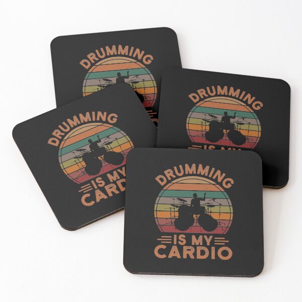 Item preview, Drumming is my cardio Funny Drammer Retro Vintage Gift designed and sold by Theobsessed01.