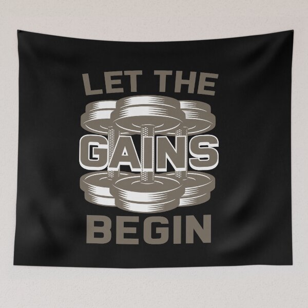 Item preview, LET THE GAINS BEGIN designed and sold by TheFlipRepublic.