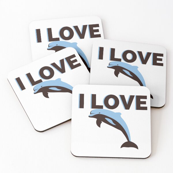 Item preview, DOLPHIN LOVERS BLUE & BLACK designed and sold by wildwhimsical.