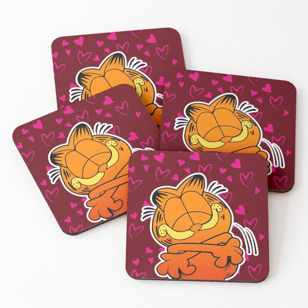 Item preview, Garfield hugging with hearts background designed and sold by hateeyes.