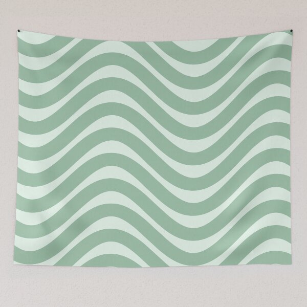 Item preview, Stripe Flow Minty Fresh designed and sold by STUDIO MORE Los Angeles.