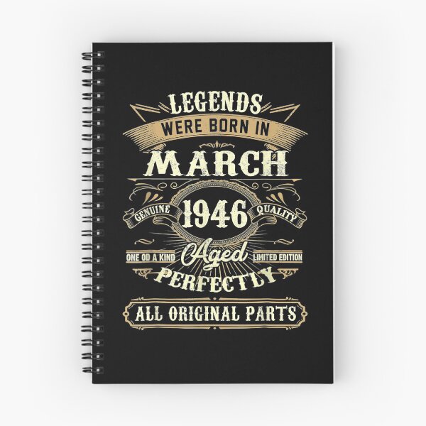 Item preview, Legends Were Born In March 1946 75th Birthday Gift  designed and sold by sariyahharry.