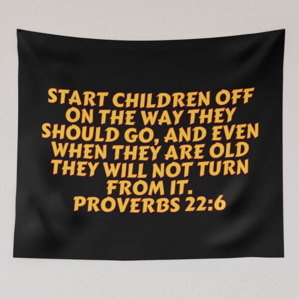 Item preview, Bible Verse Proverbs 22:6 designed and sold by Prayingwarrior.