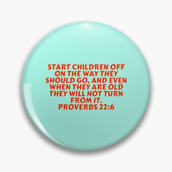 Item preview, Bible Verse Proverbs 22:6 designed and sold by Prayingwarrior.