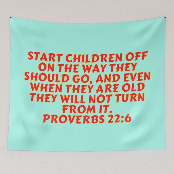 Item preview, Bible Verse Proverbs 22:6 designed and sold by Prayingwarrior.