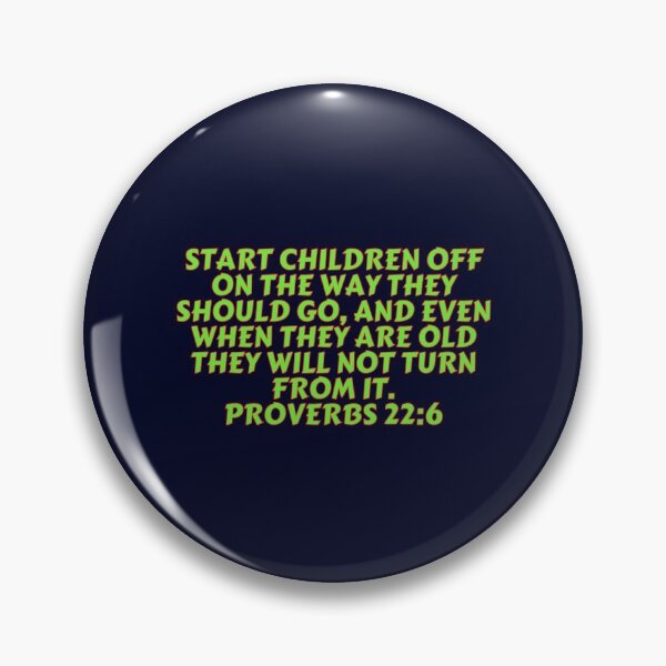 Item preview, Bible Verse Proverbs 22:6 designed and sold by Prayingwarrior.
