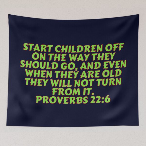 Item preview, Bible Verse Proverbs 22:6 designed and sold by Prayingwarrior.