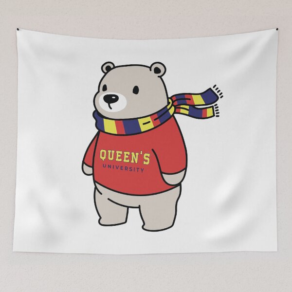 Item preview, Queens University Bear with Sweater designed and sold by abigailwiley.