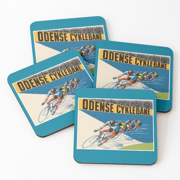 Item preview, ODENSE CYKLEBANE : Vintage Track Bicycle Racing Print designed and sold by posterbobs.