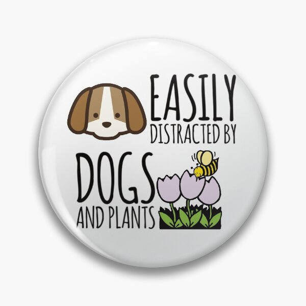 Item preview, Cute Puppy Dog and Honey Bee Easily Distracted by Dogs and Plants designed and sold by MimsTees.