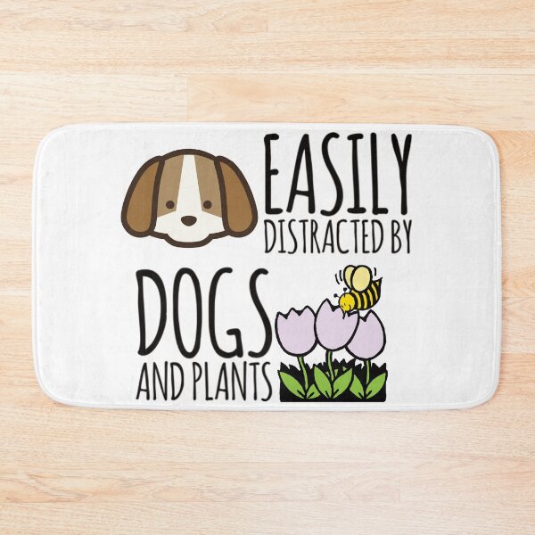Item preview, Cute Puppy Dog and Honey Bee Easily Distracted by Dogs and Plants designed and sold by MimsTees.