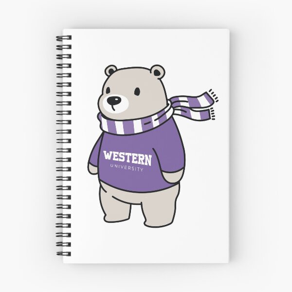 Item preview, Western University Bear with Sweater designed and sold by abigailwiley.