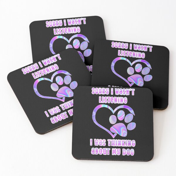 Item preview, Tie Dye Dog Pawprint Sorry I Wasn't Listening Paw Print  designed and sold by christinero2.