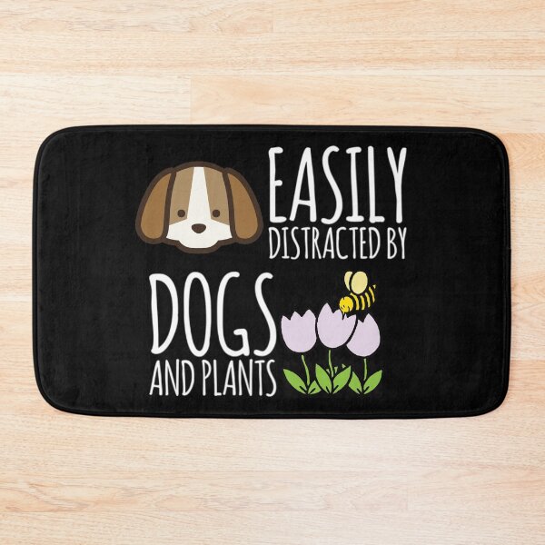 Item preview, Cute Puppy Dog and Honey Bee Easily Distracted by Dogs and Plants designed and sold by MimsTees.