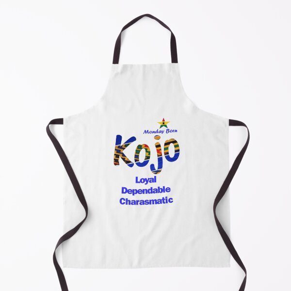 Artikelvorschau, Montag geborener ghanaischer männlicher Name 'Kojo' in Blau entworfen und verkauft von WhoWeAre.